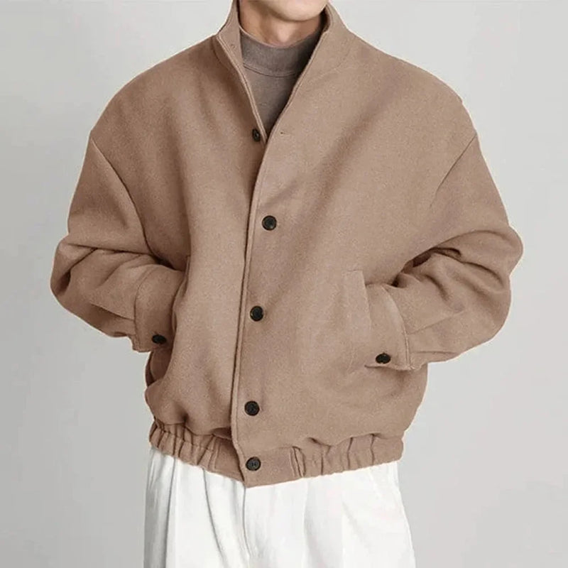 Oversized Wool Bomber Jacket 